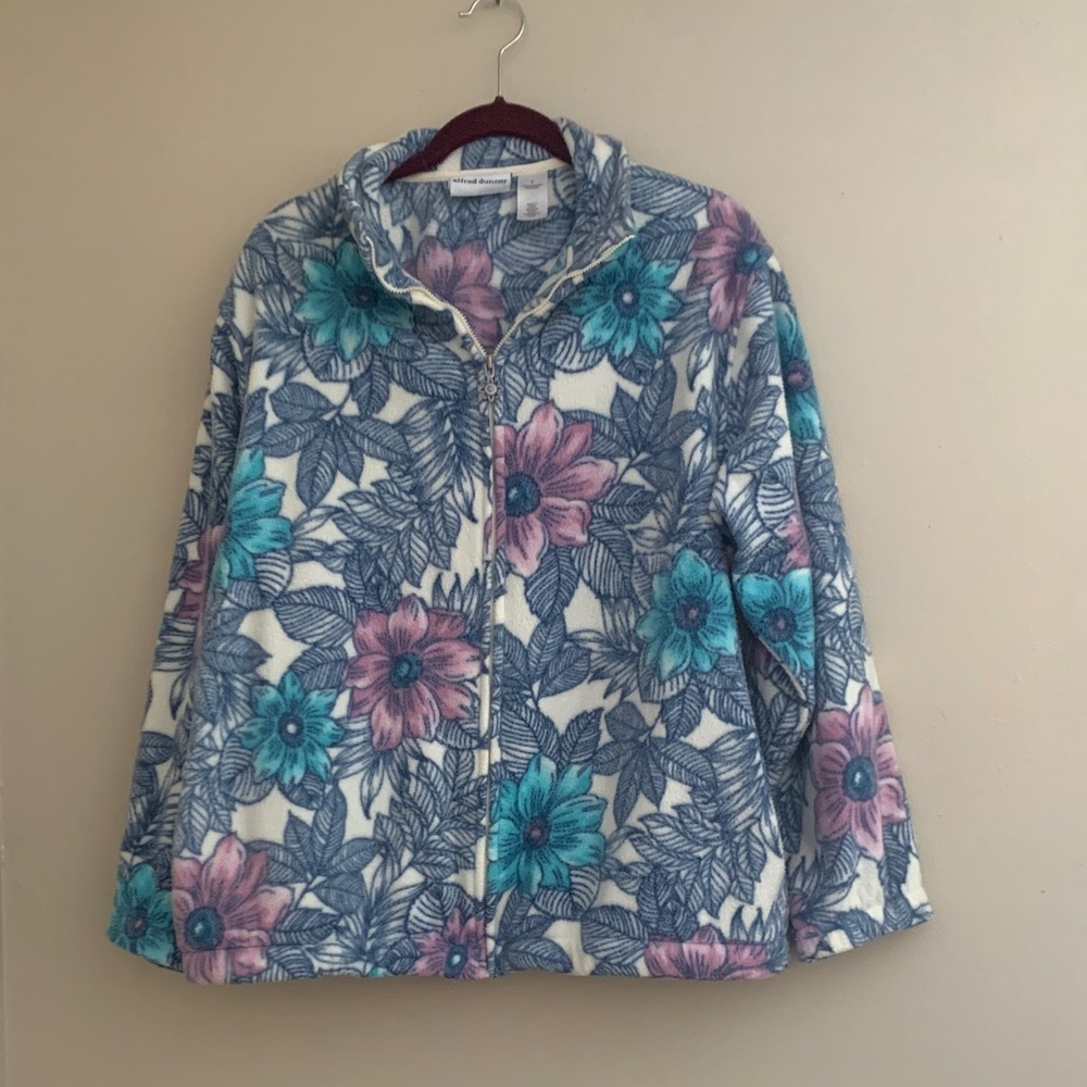 Alfred Dunner Blue and Pink Floral small petite Jacket